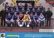 Signiertes Poster Kicker Sonderheft 1. FC Saarbrücken 1990er Jahre