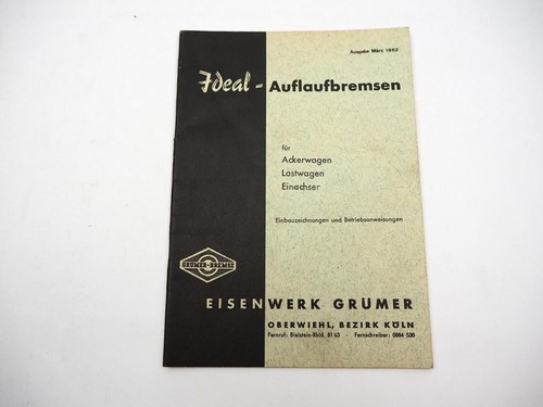 Grümer ideal auflaufbremsen - ideal,