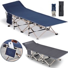 Feldbett Campingbett Bett Liege Gästebett 190 x72 x35cm Klappbett 300kg Faltbett