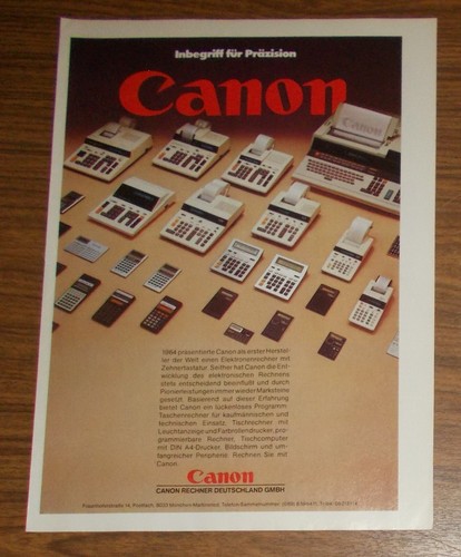 Seltene werbung canon - werbung,