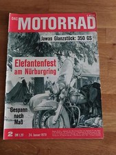 Motorrad 02/1970 Jawa 350 Wettbewerbsmaschine - Elefantentreffen Nürburgring