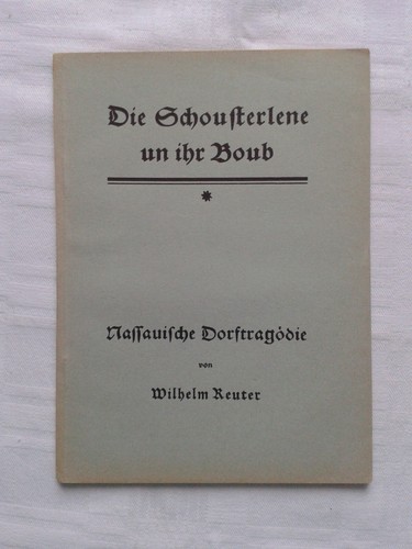 Die schousterlene ihr - un,