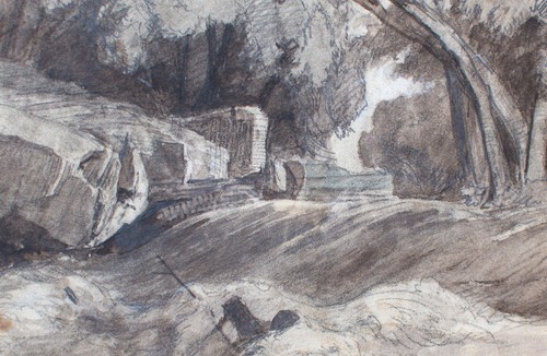 Alte brücke fluß landschaft - alte,