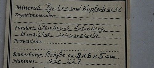 Kabinettstück chalcopyrit - kabinettstück,