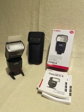 Canon Speedlite 580EX II Elektronenblitzgerät mit Tasche und Mini-Stativ