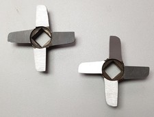 2x Fleischwolf-Kreuzmesser