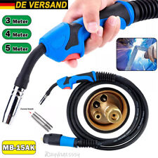 MIG MAG Schutzgas Schlauchpaket Schweißbrenner Brenner MB-15AK Eurozentral 3-5M