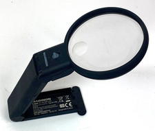 Maginon Standlupe + Handlupe HL-90 MR-LED 2x + 4,5x beleuchtet Standfuß klappbar