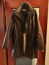 John F. Gee Herren Echtlederjacke Dunkelbraun Größe 62