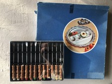 kleines Serviertablett für Eier u. 12 Häppchenspießer - in OVP