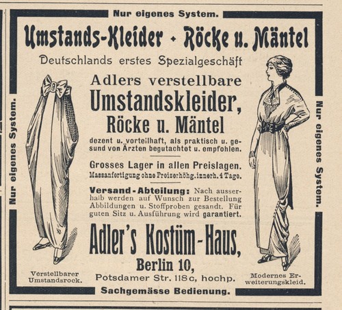 Umstandskleid adler reklame - umstandskleid,