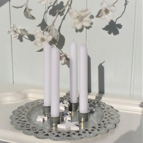 Adventkranz kerzenteller zink - adventkranz,
