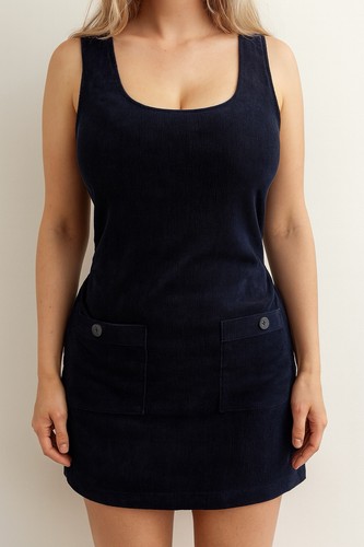 Cordkleid dunkelblau - cordkleid,