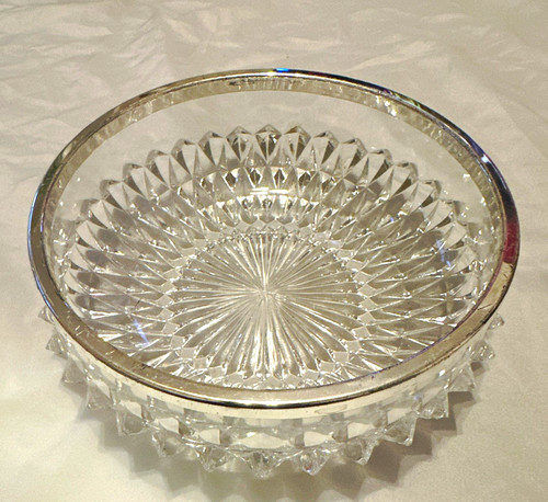 Runde glas dekoschale mit - glas-dekoschale,