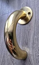 Stoßgriff Messing massiv poliert Türe Tor Haus Griff Guter Zustand Nicht benutzt