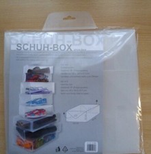 12 Stück Schuh Boxen Kleider Boxen Aufbewahrungs-Box transparent Schuhe Box neu 