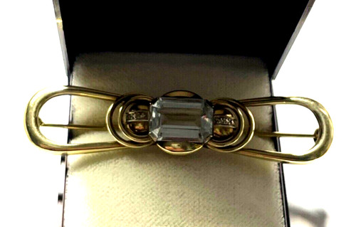 Edle 585 gold brosche - k,