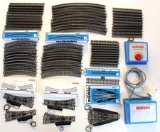 H0 Märklin K-Gleis Konvolut gerade/gebogene Gleise (VP) , el. Weichen,  DKW u.a.