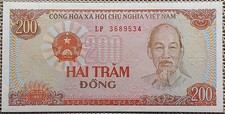 200 Dong Banknote Geldschein