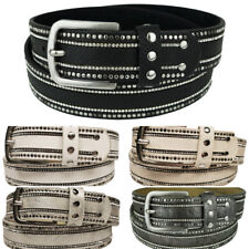 Damen Herren Nieten Gürtel