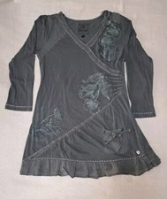 Joe Browns Damen Lässiges Asymmetrisches Patchwork-Kleid Grau Gr.40 Neu-wertig