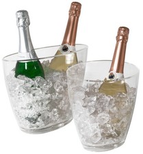  Sektkühler, oval aus klarem