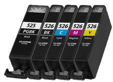 5 x Druckerpatronen für  Canon IP4850 IP4950 MG5150 MG5250 MG5350 MG6150 MG6250