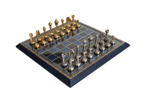 Luxus schachset messingfiguren - luxus,
