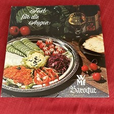 WMF Cromargan Tablett Serviertablett Baroque Edelstahl rund ca.34cm 06 7590 6080