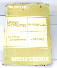 Suzuki GR 650 GR 650 X Betriebsanleitung Fahrerhandbuch D