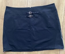 Klaus Dilkrath Rock Minirock schwarz Größe 40 sexy Reißverschlüsse