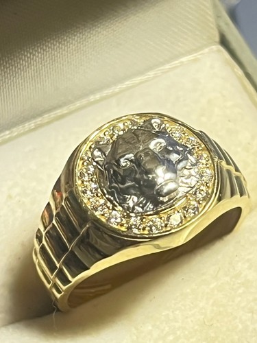 10kt gold löwen ring - löwen, 10