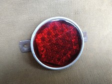 Baldauf Reflektor Katzenauge Glas rot Oldtimer Motorrad Moped Fahrrad alt Wagen 