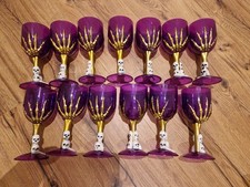 Helloween Kelch Weinglas Totenkopf lila