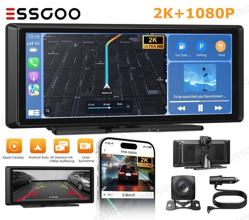 Kabelloser carplay monitor - kabelloser,