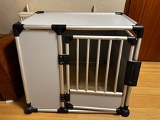 Hundetransportbox Auto Alu von TRIXIE Größe L (L90/B85/H75)