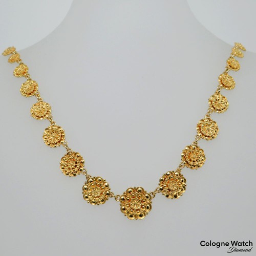 Collier kette floral mit - collier,