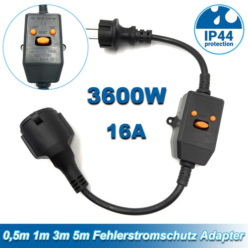 Rcd verlängerungskabel mit - rcd,