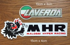 2 Sticker Aufkleber Laverda Malossi MHR Racing Suspension Motor Moto Motorsport