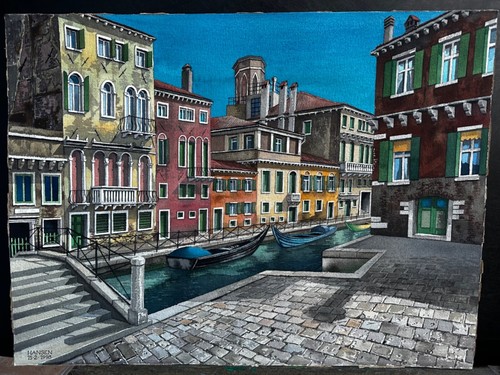 Venedig zwei xl aquarelle - zwei,