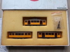LILIPUT 199 00 H0 KSW-Straßenbahn mit Motor und 2 Beiwagen unbespielt OVP NEU