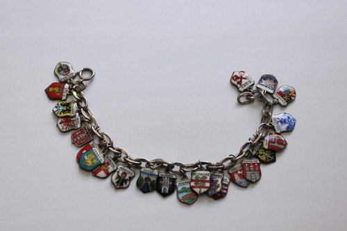 Vintage bettelarmband wappen - vintage,