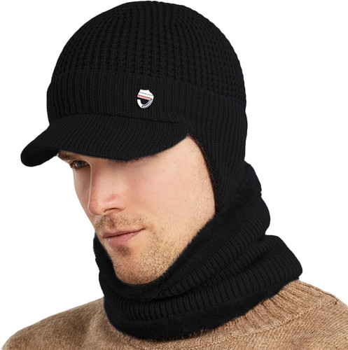 Winter warme strickmütze mit - strickmütze,