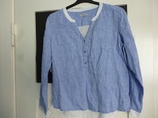 Lagenlook Tunika BLUSE  blau