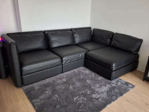 Ikea schwarze sofa mit - ikea,