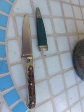 Altes Messer / Nicker / Jagdnicker / Hersteller Anton Wingen Junior mit Scheide