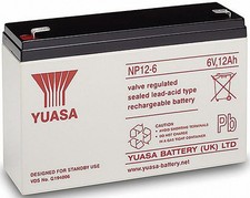 Yuasa NP12-6 6V 12Ah 20HR NP10-6 6V 10Ah Akku Ersatzakku Batterie 6Volt