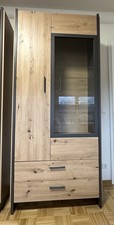 Vitrinenschrank(Eiche-Optik/Sc