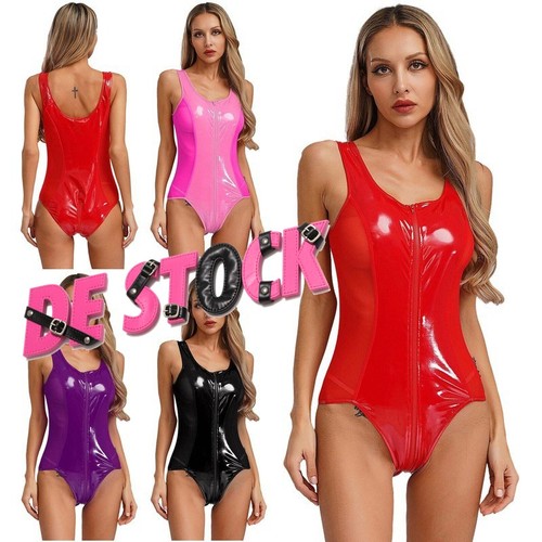 Damen sexy lackleder - sexy,