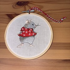 Stickbild „Tanzmaus“Motiv